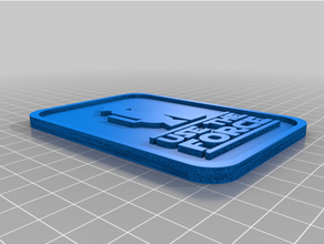 força placa remixar 2d arte 3d print model - Mito3D