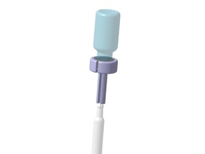 syringe-vial spacer clipon v2 hand tools covid-19 medical vaccine 3d print model - Mito3D