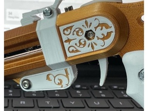 ddd crossbow pistol decoration split mechanical toys arrow derringer gun 3d print model - Mito3D