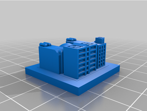 greeblecity industry tesla experimental power station buildings & structures 3d print model - Mito3D
