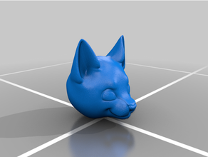 cat head sculptures 3d print model - Mito3D