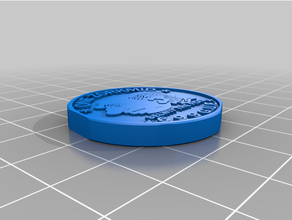 zorkmid moedas Distintivos 3d print model - Mito3D