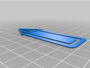 harry potter deathly hallows bookmark - fixed cura office 3d print model - Mito3D