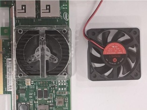 intel x540 10gbe réseau carte chipset ventilateur adaptateur support ad3212mb k71 nic mise x540t2 3d print model - Mito3D