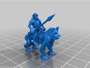 halfling robodog jogos cavalaria dnd miniatura masmorras dragões halflings 3d print model - Mito3D