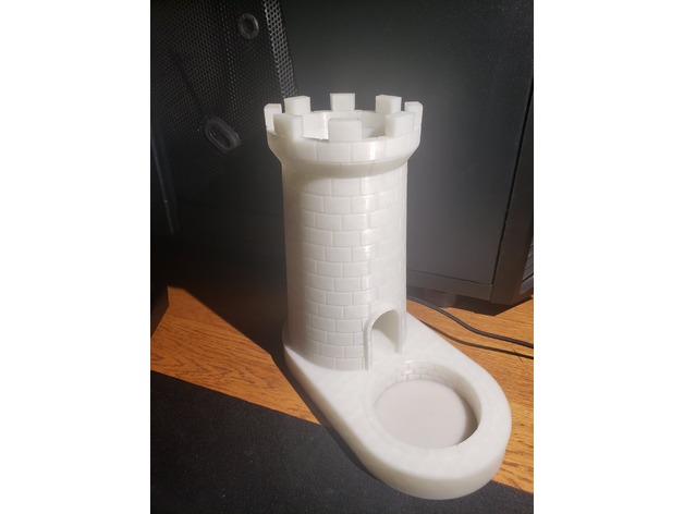 simpliste dé tour 3d impression château Facile 3D print model - Mito3D