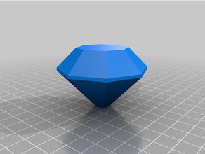 faceted gem toy prop toys & games diamond 3d print model - Mito3D