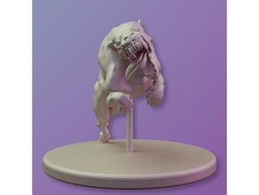 mutante cão caça cair 4 criaturas masmorras dragões miniatura 3d print model - Mito3D