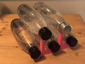 sodastream bottle rack x5 x3 kitchen & dining 3d print model - Mito3D