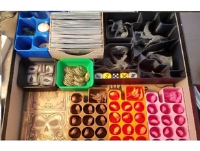 rise necromancers + dawn demons complete insert sleeved toys & games board game boardgame accessories components inserts organizer necromancer 3d print model - Mito3D