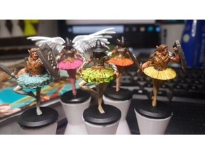 cantori lame ballerina guerriero procedura guidata Giochi cantautore dnd mini miniatura paladino 3d print model - Mito3D