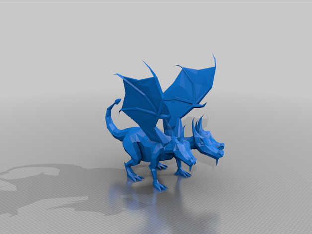 okul Runescape kral siyah Ejderha kbd heykeller osrs 3D print model - Mito3D