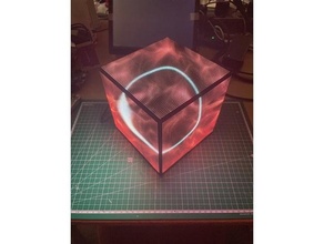 led cube cpu monitor p25 diy adafruit bonnet game ice ledmatrix raspberry rgb-led sensor temperature 3d print model - Mito3D
