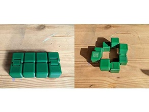 vertical joint flipped zappeln Unendlichkeit Würfel v2 mechanisch Spielzeuge Joint 3d print model - Mito3D
