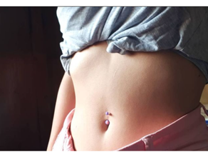 belly button piercing 3d printing body human 3d print model - Mito3D