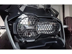 bmw r1200gs headlight protection motorcycle 3d print model - Mito3D