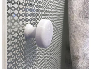 shower door handle poign porte douche bathroom poignee repair 3d print model - Mito3D