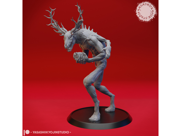 wendigo tavolo miniatura giocattoli Giochi aos bestia creatura dnd fantasia mostro esploratore gioco ruolo ttrpg 3D print model - Mito3D