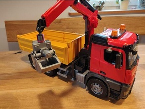 bruder construction truck excavator twistlock toys & games 3d print model - Mito3D
