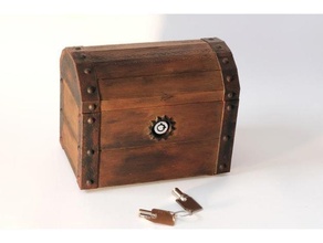 treasure chest nas harddisktray lock 3d printing box 3d print model - Mito3D