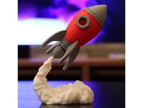 Faberge retro roket ağızlık ekstrüder oyuncak oyun Aksesuarlar 3d print model - Mito3D