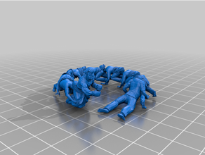 humanoid millipede 2 hobby 3d print model - Mito3D
