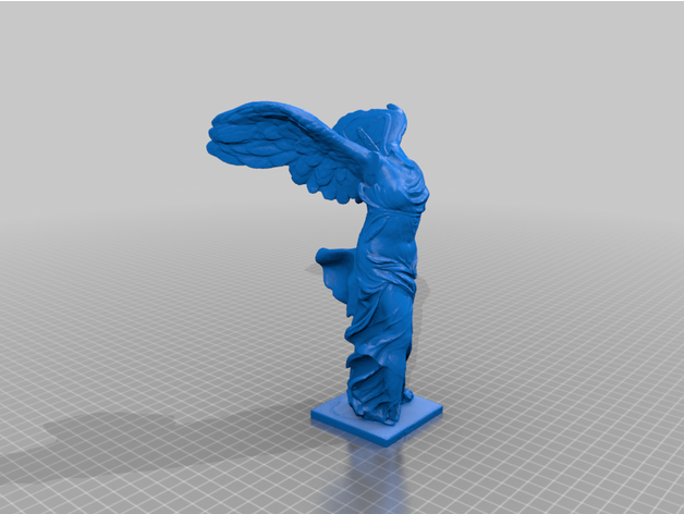 2014 alado vitória nike Samotrácia varreduras réplicas fêmea deusa grego arte escultura helenístico louvre estátua 3D print model - Mito3D