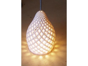 mesh lampshade household art blender geometry lamp procedural 3d print model - Mito3D