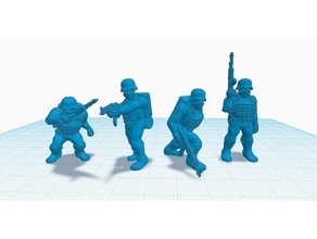heroscape cobra équipe jouets Jeux 28mm GI Joe miniature 3d print model - Mito3D
