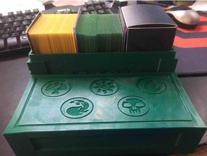 Magia raccolta mazzo Grasso pacco scatola 3 maniche comandante ponti giocattolo gioco Accessori mtg carta 3d print model - Mito3D