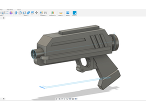 star savaşlar tcw dc 17 Lazer tabanca sahne Kaptan Rex Klon savaşları klon Kostüm oyunu destek silah model 3d print model - Mito3D