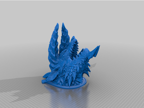 zinogre head sculptures 3d print model - Mito3D