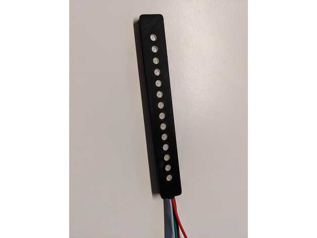 LED bande titulaire soutien électronique 3D print model - Mito3D