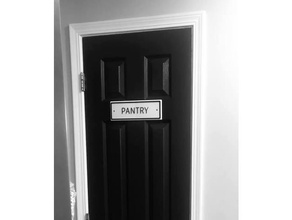 pantry door sign decor 3d print model - Mito3D