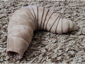 amigáveis articulado verme areia esculturas duna flex 3d print model - Mito3D