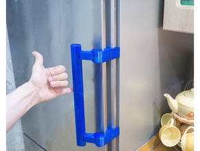 smart refrigerator door handle easy opening liebherr style bosch kitchen & dining cold fridge icebox 3d print model - Mito3D
