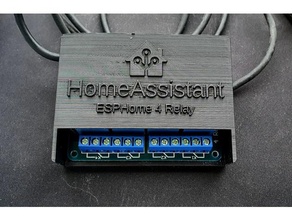 4 relé módulo caja bricolaje diy esp01 esp8266 esphome asistente hogar automatización 3d print model - Mito3D