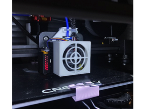 ender - click fan cover 3d printer parts creality 5 3 3d print model - Mito3D