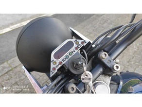 cockpit k100 motogadget mini 3mm led original ignition lock 3d print model - Mito3D