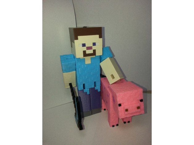 minecraft pig toy & game 