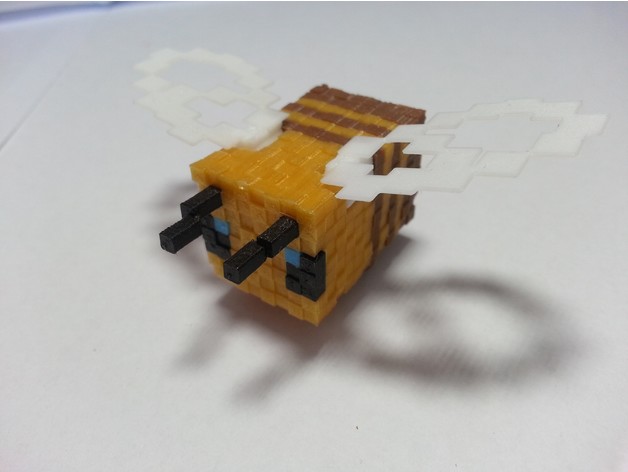 minecraft bee toy & game accessories block figure 3D print model - Mito3D
