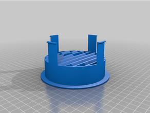 100mm çıkış solungaç Bedava ölçek değiştirme parçalar 3d print model - Mito3D