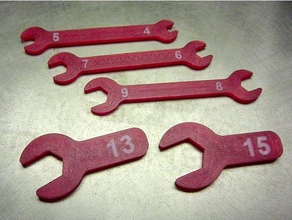 classic metric wrench diy 3d print model - Mito3D