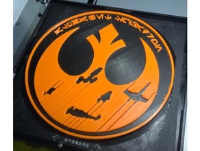 alphabet escadron plaque panneaux logos guerres étoiles étoile 3d print model - Mito3D