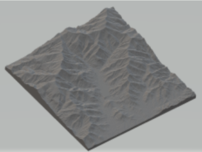 Norden Gabel Montreat Sport draußen Asheville schwarz Berg Carolina Topographie 3d print model - Mito3D