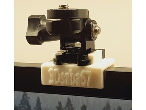 monitor webcam holder mount 3d print model - Mito3D