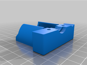 hypercube e3d 40mm fan mount - remix rotated heater block 3d printer extruders duct evolution 3d print model - Mito3D
