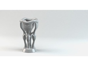 ausdrucksvoll Skulptur Skulpturen abstrakt vergeben Auszeichnungen Container Kurven Design Designprojekt Wachstum Natur organisch Projekt Trophäen Trophäe Vase 3d print model - Mito3D