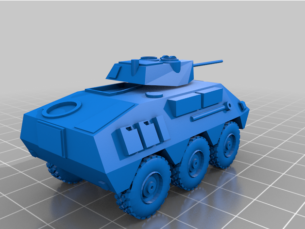 véhicule blindé vec 6x6 Véhicules scout bmr cavalerie militaire modèle 3D print model - Mito3D