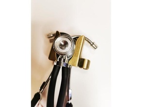 stethoscope holder doctors nurses gadgets clip 3d print model - Mito3D